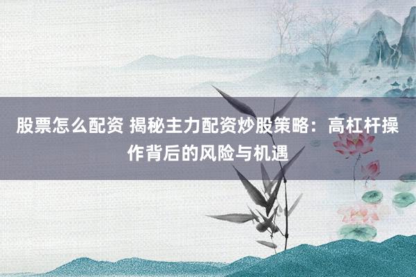 股票怎么配资 揭秘主力配资炒股策略：高杠杆操作背后的风险与机遇
